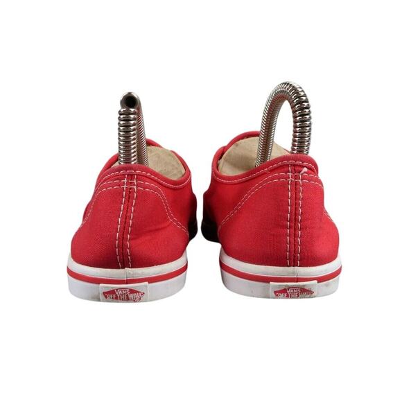 Vans Shoes Womens 5.5 Sneakers Authentic Lo Pro Skate Casual Red Canvas Lace Up - Picture 5 of 12
